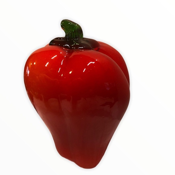 Vintage Glass Vegtable , Red Pepper - Picture 2 of 5